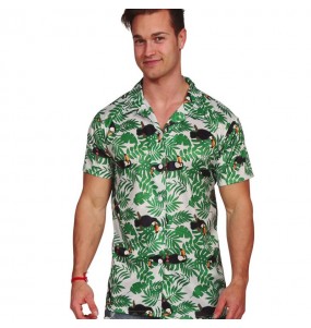 Disfraz de Camisa hawaiana de palmeras para hombre