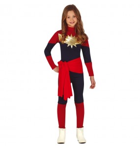 Disfraz de Capitana Marvel para niña