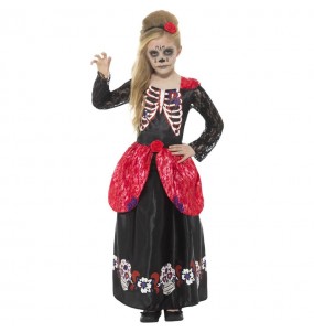 Disfraz de Catrina esqueleto para niña
