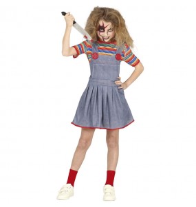 Disfraz de Chucky la muñeca sangrienta para niña