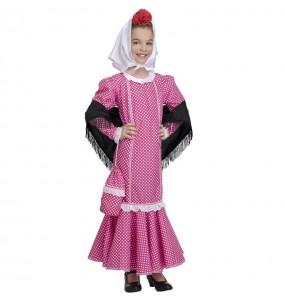 Disfraz de Chulapa rosa para niña