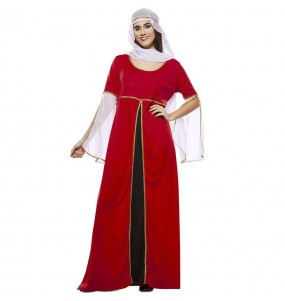 Disfraz de Dama Medieval Roja