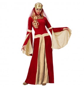 Disfraz de Dama Medieval Rojo