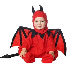 Disfraz de Demonio rojo con alas para bebé