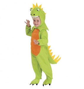 Disfraz de Dinosaurio Verde Bebé