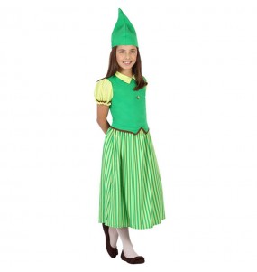 Disfraz de Duende Verde Irlandesa para niña
