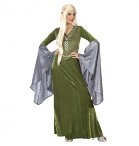 Disfraz de Elfa verde para mujer