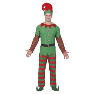 Disfraz de Elfo Papá Noel para hombre