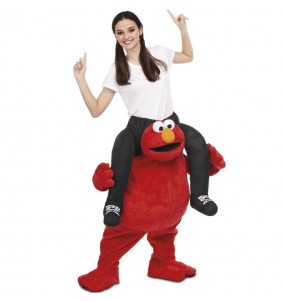 Disfraz de Elmo a hombros Barrio Sésamo adulto
