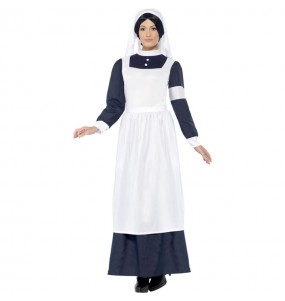 Disfraz de Enfermera Segunda Guerra Mundial para mujer