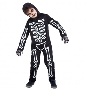 Disfraz de Esqueleto brillante para niño