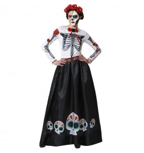 Disfraz de Esqueleto Mexicano Catrina para mujer