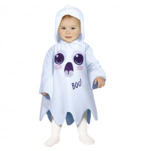 Disfraz de Fantasma blanco clásico para bebé
