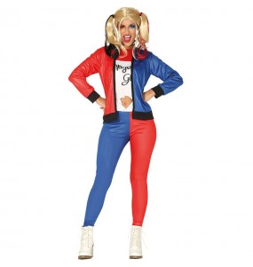 Disfraz de Harley Quinn Supervillana para mujer