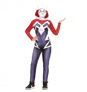 Disfraz de heroína Ghost Spider para niña