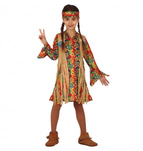 Disfraz de Hippie años 60 para niña