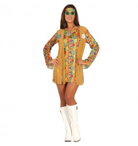 disfraz hippie vaquero mujer adulto