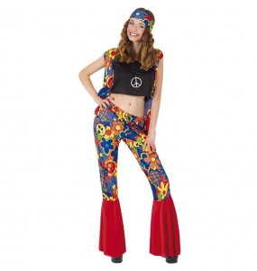 Disfraz de Hippie Flower Mujer