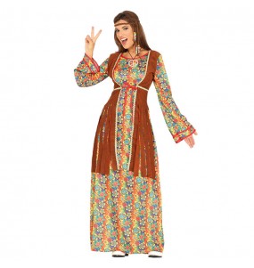 Disfraz de Hippie Peace and Love para mujer