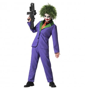 Disfraz de Joker morado para niño