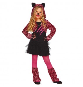 Disfraz de Leopardo rosa para niña
