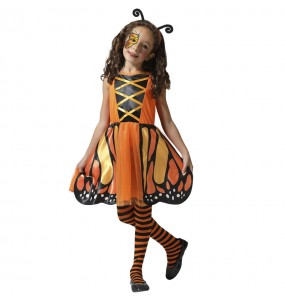 Disfraz de Mariposa naranja para niña