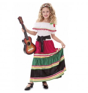 Disfraz de Mexicana tradicional para niña
