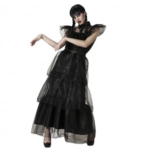 Disfraz de Miércoles Addams Baile para mujer