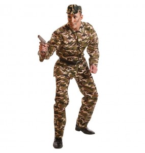 Disfraz de Militar Camuflaje hombre