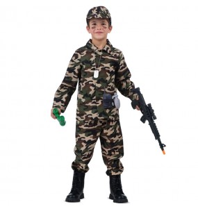 Disfraz Militar Desertor Milicia Niño