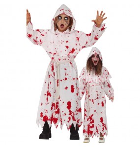 Disfraz de Monje zombie sangriento para niños