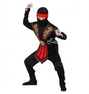 Disfraz de Ninja Kombat rojo para niño