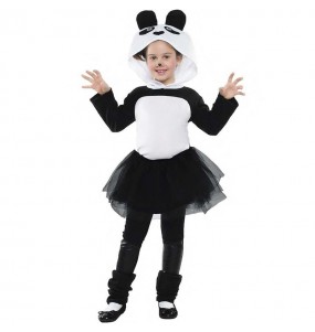 Disfraz de Oso Panda con tutú para niña