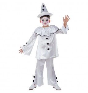 Disfraz de Payaso Pierrot para niño