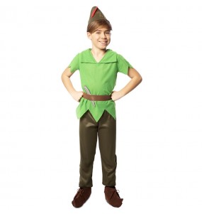 Disfraz de Peter Pan verde para niño