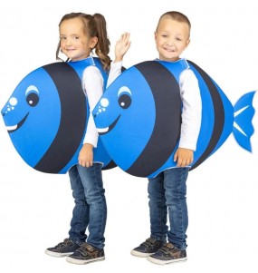 Disfraz de Pez azul oscuro para niños