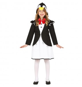 Disfraz de Pingüino con capucha para niña