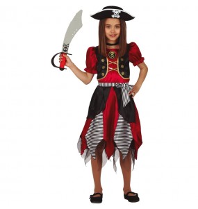 Disfraz de Pirata Aventurera para niña