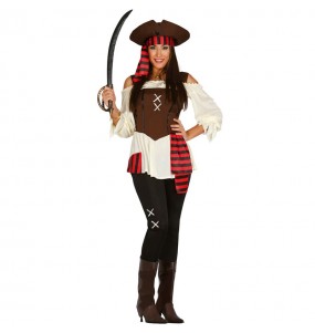 disfraz capitana pirata garfio adulto