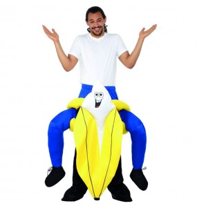 Disfraz de Plátano a hombros para adulto
