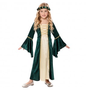Disfraz de Princesa Real Verde para niña