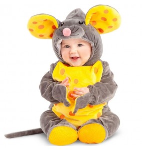 Disfraz de Ratón con cola para bebé