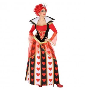 Disfraz de Reina Corazones Lujo para mujer