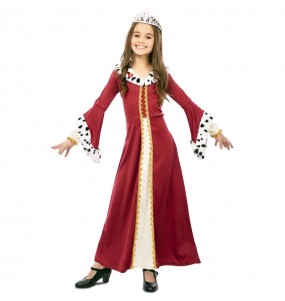 Disfraz de Reina Corte Medieval para niña