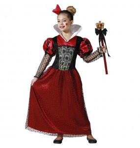 Disfraz de Reina de Corazones elegante para niña