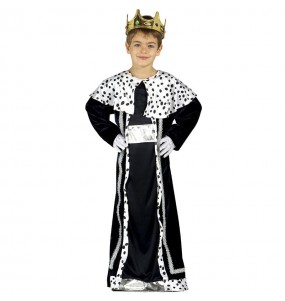 Disfraz de Rey Mago Melchor con capa para niño
