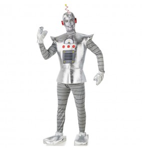 Disfraz de Robot plateado para hombre