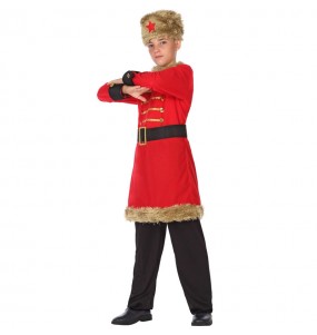 Disfraz de Ruso Rojo para niño