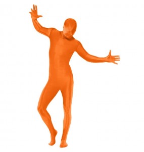 Disfraz de Segunda Piel Naranja para adulto