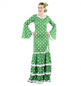Disfraz de Sevillana Verde para mujer